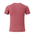 thumbnail image 6 of PLHWHYQ Men's Crew Neck Moisture Wicking Workout Shirts, Lightweight Short Sleeve Athletic Running Gym Performance Activewear Tops Pink XXL, 6 of 6