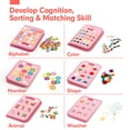 thumbnail image 4 of Juguetes Montessori de Busy Board hahaland, regalo para niñas de 2 años, 7 en 1, 4 of 8