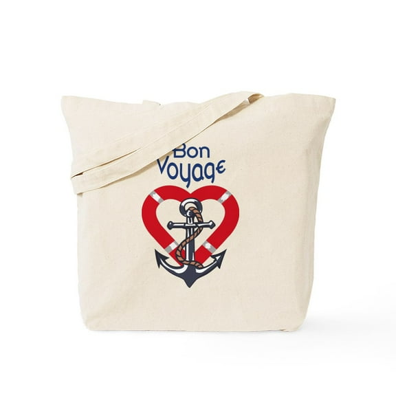 CafePress - Bon Voyage Tote Bag - Unisex Canvas Tote Bag, Beige, 1-Piece