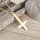 thumbnail image 1 of Collar Amuleto Oración Yashi Hombre Cruz Católica Dorado Vintage, 1 of 5