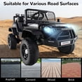 thumbnail image 3 of OLAKIDS 24V Ride on Car with Remote Control, Bluetooth, LED Lights, Horn, Spring Suspension, High/Low Speeds, Soft Start for Kids Aged 3+, 3 of 9
