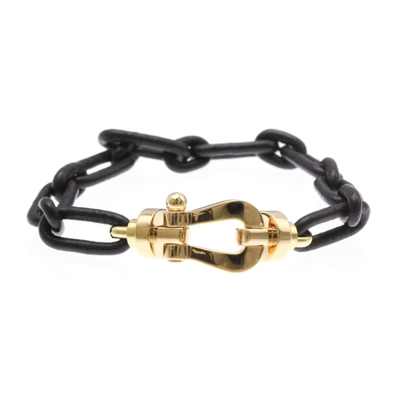 Pre-Owned Fred Force 10 LM Isetan Limited Edition Pink Gold (18K),Leather No Stone Charm...