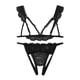 thumbnail image 3 of Gibobby Sujetador De Encaje Para Mujer Lenceria Sexy, Pijama Sexy, Conjunto de Traje de mucama de lencería Sexy para Mujer(Negro, G), 3 of 5