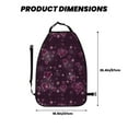 thumbnail image 2 of Fuzoiu Snowflakes and Hearts Print 2 Pack Kick Mat Back Seat Protector With 3 Storage Pockets, Universal Car Seat Back Organizer For Kids Pets, Waterproof Backseat Protector For Most Car, 2 of 8