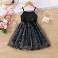 thumbnail image 2 of Sngxgn Toddler Tutu Dress Little Girls Fluffy Summer Dresses Casual Party Tulle Dress for Kids(Black,110), 2 of 8