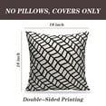 thumbnail image 2 of LALILO Throw Pillow Covers Geometric Tiling Black And White Stylish Cushion Cover 18" x 18", 2 Pack, 2 of 6