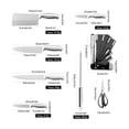 thumbnail image 2 of Juego De Cuchillos De Cocina Profesional 8 Piezas Con Base, 2 of 4