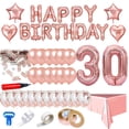 thumbnail image 3 of Mistaha 40PCS Balloon Party Decoration Set Including Table Cloth Colorful Balloons Balloon Pump Ribbons Glue, 3 of 7