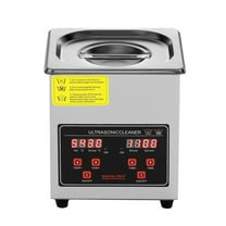 VEVOR 2L Ultrasonic Cleaning Machine 304 Industrial Grade Jewelry Cleaner with 158W Timer Heating Digital Sonic Large Cleaner for Watch Ring Coin Glass Instruments FCC CE RoHS Certifie