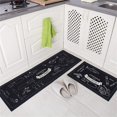 thumbnail image 3 of Jinsinto 2 Pieces Non-Slip Kitchen Rug Machine Washable Doormat Mat Kitchen Floor Mat(Blackish) 40*60+40*120cm, 3 of 4