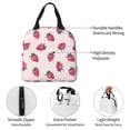 thumbnail image 3 of Rateoe Hand Drawn Strawberry Pattern Insulated Lunch Bag with Thick Aluminum Foil Lunch Tote Bag with Front Pocket for Men and Women, Ideal for Work, School, Picnics, and Travel, 3 of 5