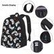 thumbnail image 3 of Disketp Cool Gamepad Mochila Estampada de Gran Capacidad con Lonchera y Estuche, Set de 3 Piezas para Estudiantes, 3 of 7