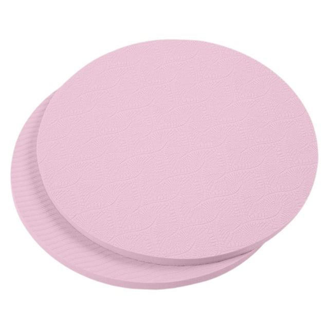 Lipstore 2 Pcs Coussinets de Yoga 7x0.4 Pouces Accessoires Antidérapants Rose