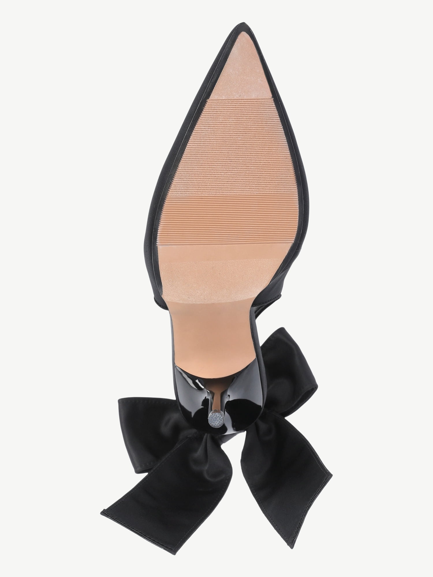 Scoop Women's Satin Slingback Heels with Bow