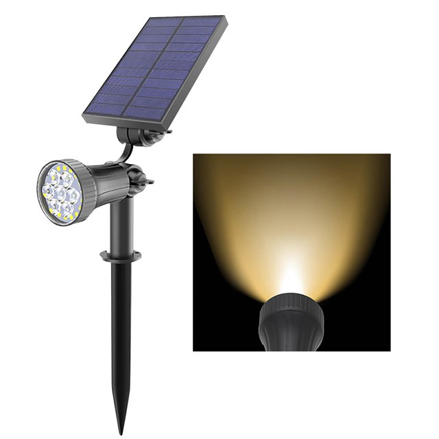 Fiudx Ofertas flash del día solo en línea Focos solares para exteriores, luces ultrabrillantes montadas en el suelo, luces de jardín para el hogar, luces de árbol de jardín