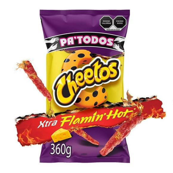 Botana Cheetos Xtra Flamin' Hot pa' todos sabor queso chile y limón 360 g