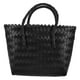 thumbnail image 1 of Bolso de mano tejido a mano, de paja, para playa, cesta de plástico para comestibles con asa para mujer, bolso de paja multifuncional para ir de compras, picnic y uso diario, 1 of 8