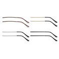 thumbnail image 2 of 2 Pieces Temple Replacement Straight Replacement Legs Universal for Unisex Argent, 2 of 6