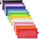thumbnail image 1 of Bolsa de malla con cremallera para lápices, paquete de 10, multicolor, multiusos, para oficina, viajes, 10 colores, 1 of 5