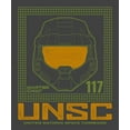 thumbnail image 2 of Halo Infinite UNSC 117 Black Heather Men's T-shirt -S, 2 of 4