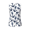thumbnail image 5 of Gaeub Navy Blue Anchors Women's Workout Tank Tops Lightweight Sleeveless Shirts for Women for Athletic Running Tennis Yoga - Small, 5 of 9