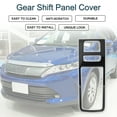 thumbnail image 2 of Cubierta del panel de la palanca de cambios Unique Bargains para Toyota Harrier 80 Series, impermeable, adorno del panel de interruptores de consola interior, color negro, 1 Pcs, 2 of 6