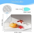 thumbnail image 2 of Ironing Mat Portable Ironing Blanket for Table Top Travel Ironing Pad for Washer Dryer 27.6" x 47.2" Red Maple and Pumpkin, 2 of 6