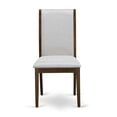 thumbnail image 4 of East West Furniture Irving 7-Piece Modern Dining Table Set in Walnut Finish, 4 of 7