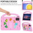 thumbnail image 3 of Dteck Crossbody Strap Kids Case for Lenovo Tab M11 11 inch TB330FU TB330XU 2024,Cute EVA Hand Grip Case Shockproof Kickstand Cover with Shoulder Strap,Pink, 3 of 6