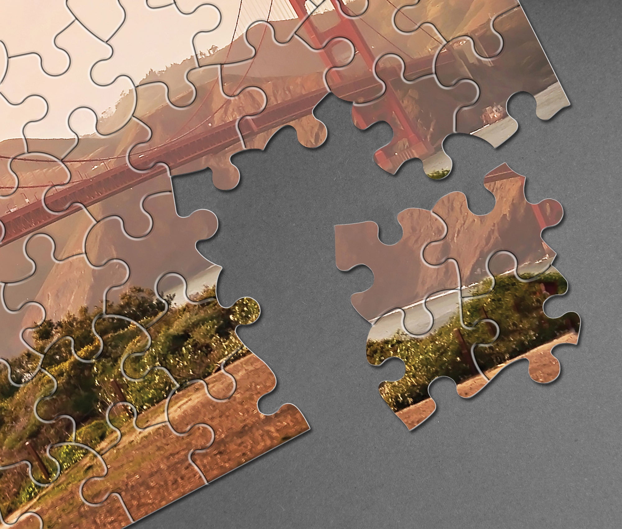 500 Piece Jigsaw Puzzle, 18x24 Inches, Golden Gate Bridge