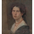thumbnail image 2 of Milan Thomka Mitrovský 20x22 Black Ornate Framed Double Matted Museum Art Print Titled: Portrait of the Artist Jonasova (1910), 2 of 5