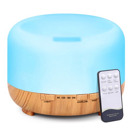 Essential Oil Diffuser,500ml Premium,5 in 1 Ultrasonic Aromatherapy Fragrant Oil Humidifier Vaporizer,Timer and Auto-Off Safety Switch for Living Room,Bedroom,Baby Room