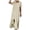 White, variant on Women's Crew Neck Short Sleeve Rolled Sleeve Ruffle Hem Solid High Low Maxi Dress, Loose Casual Vacation Dress White, S