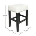 thumbnail image 3 of 26 in. Counter Stool with Cushion - Set of 2, 3 of 9