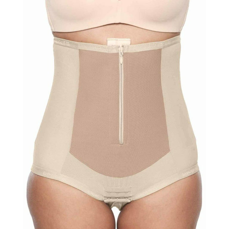 Bellefit Sexy Postpartum Support Recovery Compression Corset Girdle, Front  Zipper Abdominal Underbust 