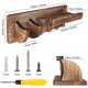 thumbnail image 3 of CHAO Estante de pared para guitarra, soporte de pared de madera para guitarra, soporte para guitarra, pared con 3 ganchos, 3 of 5