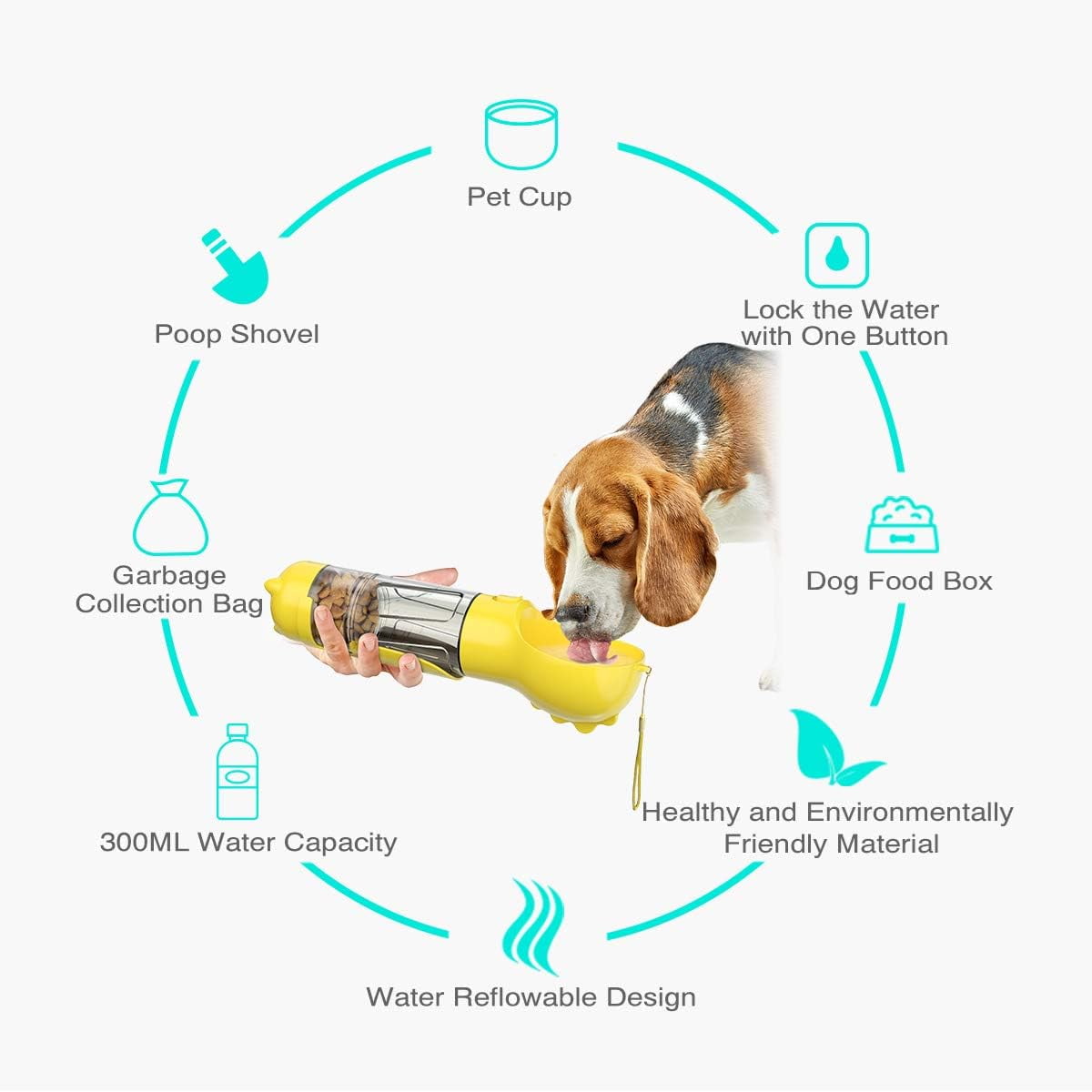 Dog water hiking sale