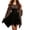 Brown, variant on Womens Gothic High Low Dress Off Shoulder Bell Sleeve Patchwork Skirt Party Halloween Costume Orange M