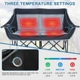 thumbnail image 3 of Lilypelle Oversized Heated Double Camping Chair, Folding 2 Person Camping Chair Loveseat, Fully Padded Duo Chair Camping Couch, Fold Up Double Camp Chair, Lawn Chairs, Camping Bench w/ Carrying Bag, 3 of 6