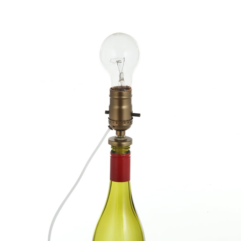 Hyper Tough Bottle Lamp Kit for Standard Medium Base Bulbs 250W Max, 1.75  in Product Height 