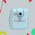 thumbnail image 3 of Flip Lens Kids Portable Printer Thermal Paper Stickers Paper Mini Printers Multi-Function Digital Small SLR Pink, 3 of 8