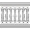 thumbnail image 5 of Ekena Millwork 38"H x 4'L Fiberthane Embassy Unassembled Balustrade Railing Kit, Style G (7" On-Center Spacing to Pass 4" Sphere Code), 5 of 6