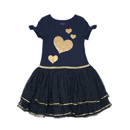 Nannette Short Sleeve Tutu Dress (Toddler Girls)