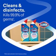 (6 pack) Clorox Toilet Bowl Cleaner Clinging Bleach Gel, Crisp Lemon, 24 fl oz