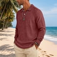 thumbnail image 6 of Fabrcox Men Polo Shirts Long Sleeve Mens Golf Shirt Button Down Casual Loose Fit Athletic Gym Vacation Big and Tall Shirts for Men XXL, 6 of 6