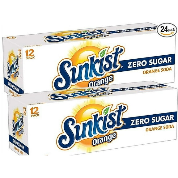 Sunkist Soda Bundled by Louisiana Pantry (Zero Sugar Original, 24 Pack 12 oz Cans)