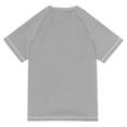 thumbnail image 6 of FORMRS Boys Rash Guard Short Sleeves Swim Shirt Quick Dry UPF 50+ Sun Protection, Sizes 3-12T, Black Moon, 6 of 6