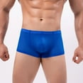 thumbnail image 4 of Gubotare Mens Underwear Boxer Briefs Men's Silky Underwear Pouch Trunks Boxer Briefs Multipack,Blue XL, 4 of 5