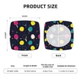 thumbnail image 6 of Lsque Colorful Ping Pong Rackets Printed Square Couch Cushion Covers, Floral Sofa Cushion Covers Replacement, Stretch Couch Covers for Couch-16.9in, 6 of 9