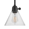 thumbnail image 4 of 1 Light Small Pendant In Transitional Style 7.75 Inches Wide By 8.25 Inches High-Black Finish-Clear Shade Color Hinkley Lighting 3697Bk-Cl, 4 of 7